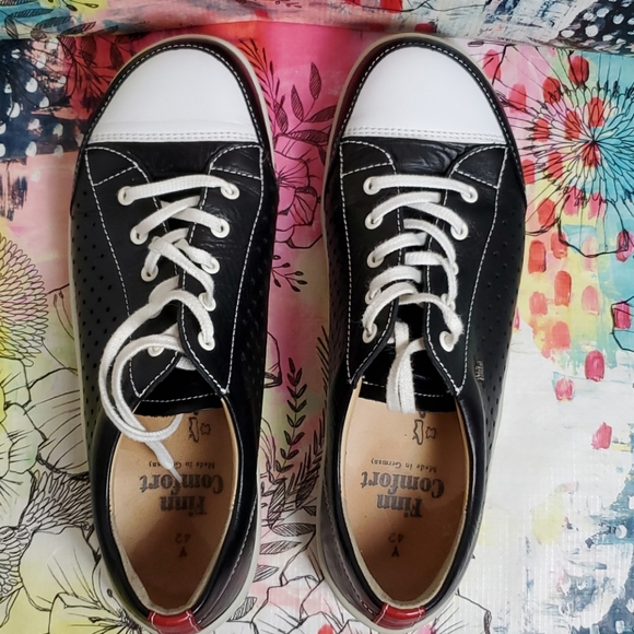 SNEAKERS WOMAN'S 10 FINN COMFORT BLACK & WHITE - Picture 4 of 8